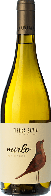 8,95 € Free Shipping | White wine Tierra Savia Mirlo Barrica Spain Viognier Bottle 75 cl