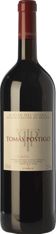 101,95 € Бесплатная доставка | Красное вино Tomás Postigo Tercer Año D.O. Ribera del Duero Кастилия-Леон Испания Tempranillo, Merlot, Cabernet Sauvignon, Malbec бутылка Магнум 1,5 L