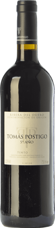 132,95 € Envoi gratuit | Vin rouge Tomás Postigo 5º Año D.O. Ribera del Duero Castille et Leon Espagne Tempranillo, Merlot, Cabernet Sauvignon Bouteille Magnum 1,5 L
