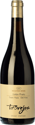 34,95 € Free Shipping | Red wine Altos de Tr3vejos Mountain Wine D.O. Abona Canary Islands Spain Listán Black Bottle 75 cl