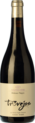 27,95 € Free Shipping | Red wine Altos de Tr3vejos Mountain Wine D.O. Abona Canary Islands Spain Baboso Black Bottle 75 cl
