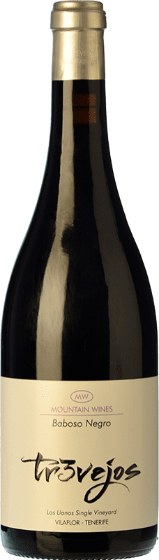48,95 € Spedizione Gratuita | Vino rosso Altos de Tr3vejos Mountain Wine D.O. Abona Isole Canarie Spagna Baboso Nero Bottiglia 75 cl