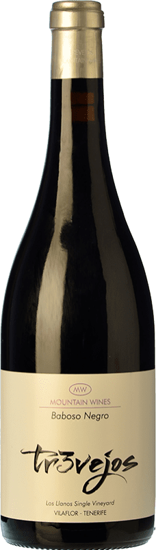 27,95 € Envío gratis | Vino tinto Altos de Tr3vejos Mountain Wine D.O. Abona Islas Canarias España Baboso Negro Botella 75 cl