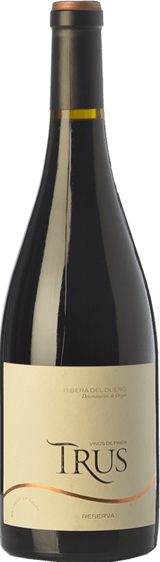 58,95 € 免费送货 | 红酒 Trus 预订 D.O. Ribera del Duero 卡斯蒂利亚莱昂 西班牙 Tempranillo 瓶子 Magnum 1,5 L