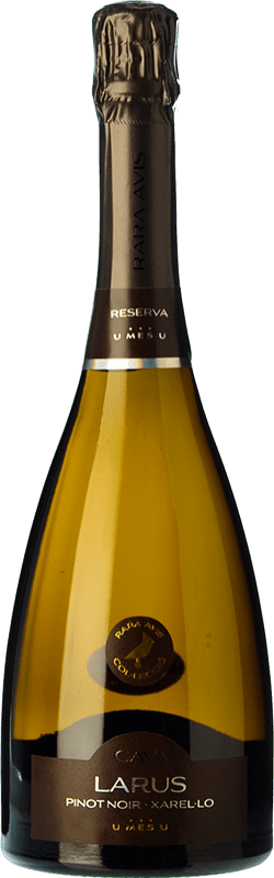 19,95 € Бесплатная доставка | Белое игристое вино U Més U Larus Brut Nature — Брют Натюр Резерва D.O. Cava Каталония Испания Pinot Noir — Пино Нуар, Xarel·lo — Шарелло Бутылка 75 cl