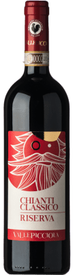29,95 € Spedizione Gratuita | Vino rosso Vallepicciola Riserva D.O.C.G. Chianti Classico Toscana Italia Sangiovese Bottiglia 75 cl