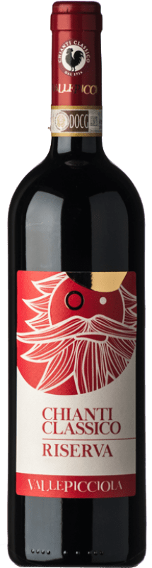 29,95 € Spedizione Gratuita | Vino rosso Vallepicciola Riserva D.O.C.G. Chianti Classico Toscana Italia Sangiovese Bottiglia 75 cl