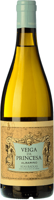 13,95 € 免费送货 | 白酒 Veiga da Princesa D.O. Rías Baixas 加利西亚 西班牙 Albariño 瓶子 75 cl