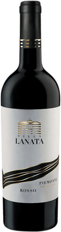 12,95 € Бесплатная доставка | Красное вино Villa Lanata Rosso D.O.C. Piedmont Пьемонте Италия Merlot, Nebbiolo, Dolcetto, Barbera бутылка 75 cl