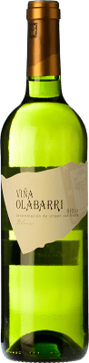 9,95 € Бесплатная доставка | Белое вино Olabarri Blanco D.O.Ca. Rioja Ла-Риоха Испания Viura, Malvasía, Grenache White бутылка 75 cl