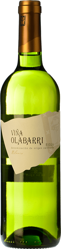 13,95 € 送料無料 | 白ワイン Olabarri D.O.Ca. Rioja ラ・リオハ スペイン Garnacha — グルナッシュ, Viura — ヴィウラ, Malvasia — マルヴァジア 75 cl