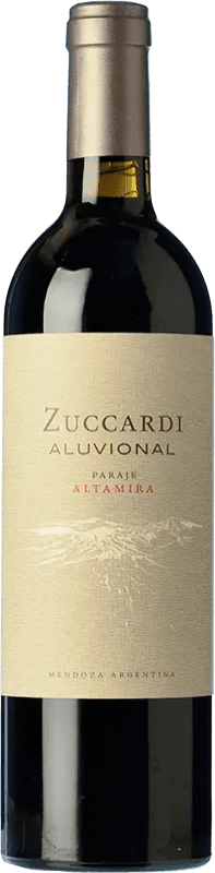 106,95 € Envío gratis | Vino tinto Zuccardi Aluvional Paraje I.G. Altamira Altamira Argentina Malbec Botella 75 cl