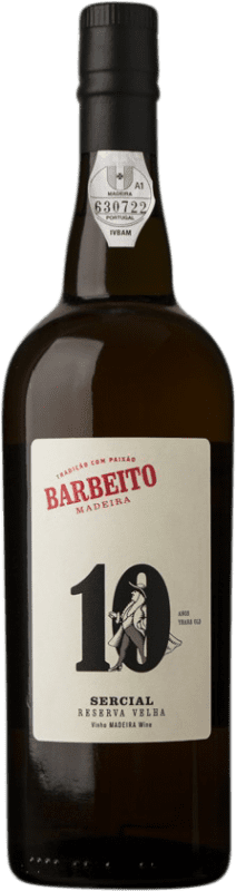 53,95 € Envío gratis | Vino generoso Barbeito Velha Reserva I.G. Madeira Madeira Portugal Sercial 10 Años Botella 75 cl