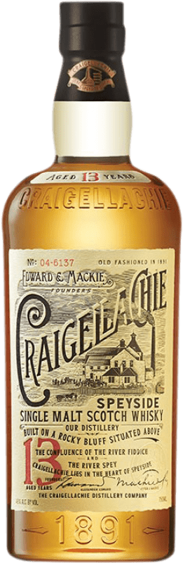 72,95 € Envío gratis | Whisky Single Malt Craigellachie Malt Escocia Reino Unido 13 Años Botella 70 cl