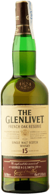 75,95 € Free Shipping | Whisky Single Malt Glenlivet Speyside United Kingdom 15 Years Bottle 70 cl