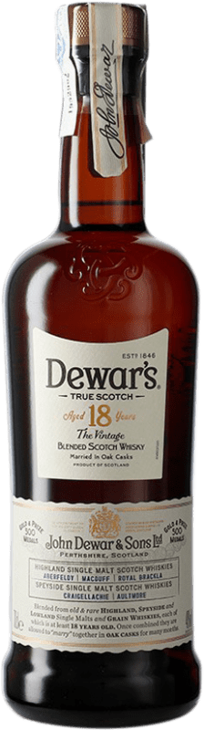 81,95 € Envío gratis | Whisky Blended Dewar's Escocia Reino Unido 18 Años Botella 70 cl