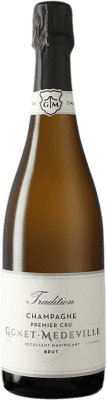 56,95 € Free Shipping | White Sparkling Wine Gonet-Médeville Traditional, 1er Premier Cru, Cuvée A.O.C. Champagne Champagne France Pinot Noir, Chardonnay, Pinot Meunier 75 cl