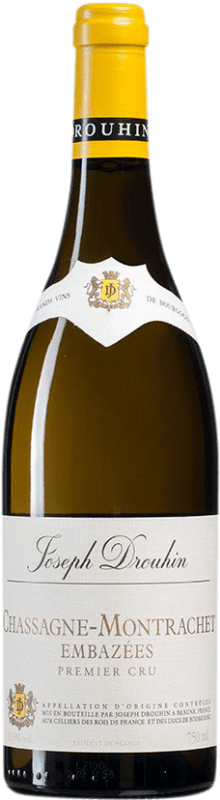 109,95 € Free Shipping | White wine Joseph Drouhin 1er Cru Les Embazées A.O.C. Chassagne-Montrachet Burgundy France Chardonnay Bottle 75 cl