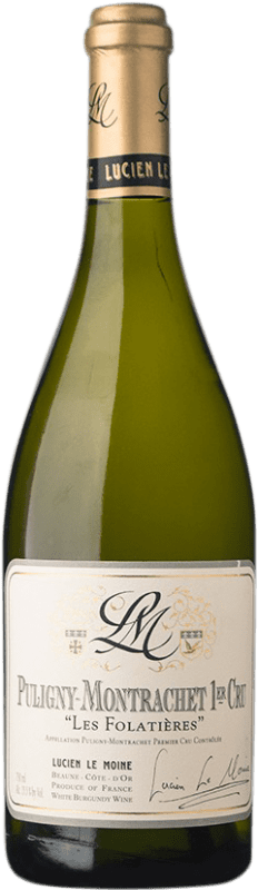 398,95 € Spedizione Gratuita | Vino Bianco Lucien Le Moine Les Folatières 1er Premier Cru A.O.C. Puligny-Montrachet Borgogna Francia Chardonnay 75 cl