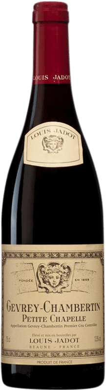 128,95 € Envío gratis | Vino Tinto Louis Jadot Petite Chapelle 1er Premier Cru A.O.C. Gevrey-Chambertin Borgoña Francia Pinot Negro Botella 75 cl