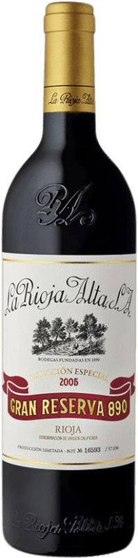 114,95 € Free Shipping | Red wine Rioja Alta 890 Selección Especial Gran Reserva 2005 D.O.Ca. Rioja Spain Tempranillo Bottle 75 cl