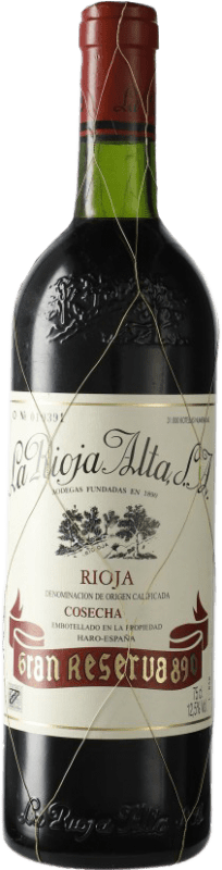 166,95 € 送料無料 | 赤ワイン Rioja Alta 890 セレクション, 特別 グラン・レセルバ 1985 D.O.Ca. Rioja スペイン Tempranillo — テンプラニーリョ 75 cl