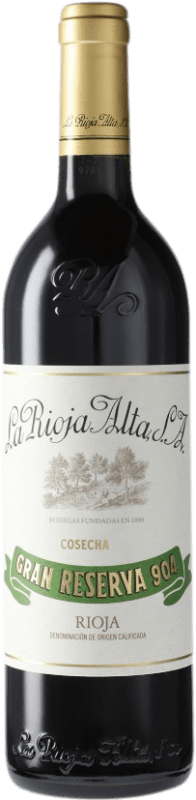 105,95 € Free Shipping | Red Wine Rioja Alta 904 Grand Reserve — Long Barrel-Aged D.O.Ca. Rioja Spain Tempranillo Bottle 75 cl