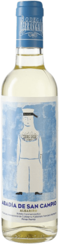 136,95 € Free Shipping | White Wine Terras Gauda Abadía de San Campio D.O. Rías Baixas Galicia Spain Albariño Half Bottle 37 cl