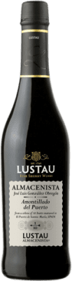 26,95 € Kostenloser Versand | Likörwein Lustau Almacenista José Luis González Obregón Amontillado del Puerto D.O. Jerez-Xérès-Sherry Andalusien Spanien Palomino Fino Medium Flasche 50 cl