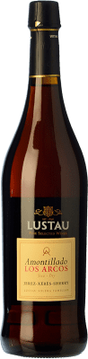 16,95 € Бесплатная доставка | Креплёное вино Lustau Los Arcos Amontillado — Амонтиладо D.O. Jerez-Xérès-Sherry Андалусия Испания Palomino Fino Бутылка 75 cl