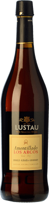 13,95 € Kostenloser Versand | Verstärkter Wein Lustau Amontillado Los Arcos D.O. Jerez-Xérès-Sherry Andalusien Spanien Palomino Fino Flasche 75 cl
