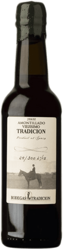 261,95 € Free Shipping | Fortified wine Tradición Amontillado Viejísimo D.O. Jerez-Xérès-Sherry Andalusia Spain Palomino Fino Half Bottle 37 cl