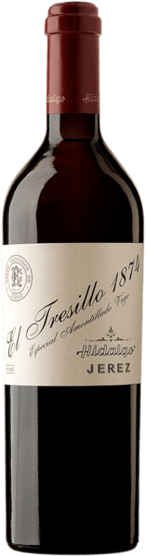 113,95 € Free Shipping | Fortified wine Emilio Hidalgo Amontillado Viejo El Tresillo 1874 D.O. Jerez-Xérès-Sherry Andalusia Spain Palomino Fino Bottle 75 cl