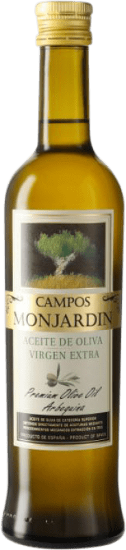 10,95 € Envío gratis | Aceite de Oliva Castillo de Monjardín Virgen Extra Campos Monjardin Navarra España Arbequina Botella Medium 50 cl