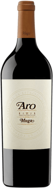 318,95 € 送料無料 | 赤ワイン Muga Aro 高齢者 D.O.Ca. Rioja ラ・リオハ スペイン Tempranillo, Graciano ボトル 75 cl