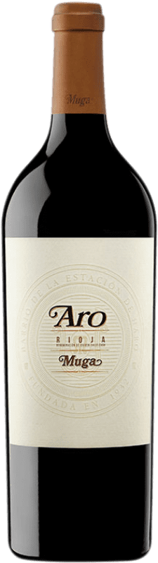 349,95 € Envio grátis | Vinho Tinto Muga Aro Crianza D.O.Ca. Rioja La Rioja Espanha Tempranillo, Graciano 75 cl