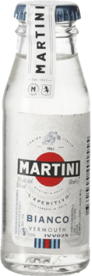2,95 € Envio grátis | Vermute Martini Bianco Itália Garrafa Miniatura 5 cl