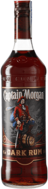 15,95 € Envio grátis | Rum Captain Morgan Black Label Jamaica Garrafa 70 cl