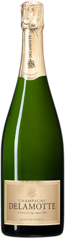 179,95 € Бесплатная доставка | Белое игристое Delamotte Blanc de Blancs A.O.C. Champagne шампанское Франция Chardonnay бутылка Магнум 1,5 L