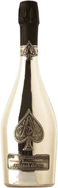 837,95 € 免费送货 | 白起泡酒 Armand de Brignac Blanc de Blancs A.O.C. Champagne 香槟酒 法国 Chardonnay 瓶子 75 cl