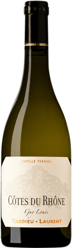 21,95 € Free Shipping | White wine Tardieu-Laurent Blanc Guy Louis A.O.C. Côtes du Rhône France Grenache, Viognier, Marsanne, Clairette Blanche Bottle 75 cl