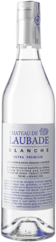 29,95 € Envio grátis | Armagnac Château de Laubade Blanche Ultra Premium I.G.P. Bas Armagnac França Garrafa 70 cl