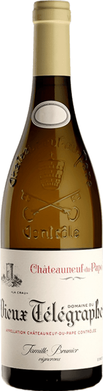71,95 € Бесплатная доставка | Белое вино Vieux Télégraphe Blanc A.O.C. Châteauneuf-du-Pape Франция Grenache White, Roussanne, Bourboulenc, Clairette Blanche бутылка 75 cl
