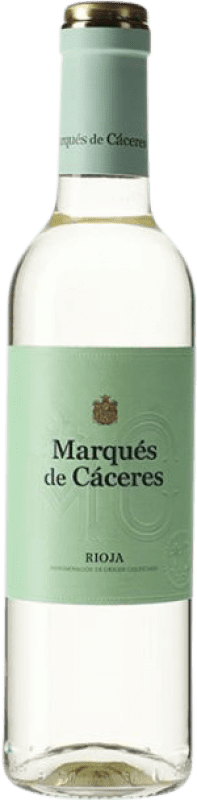 5,95 € Envío gratis | Vino Blanco Marqués de Cáceres D.O.Ca. Rioja España Viura Media Botella 37 cl