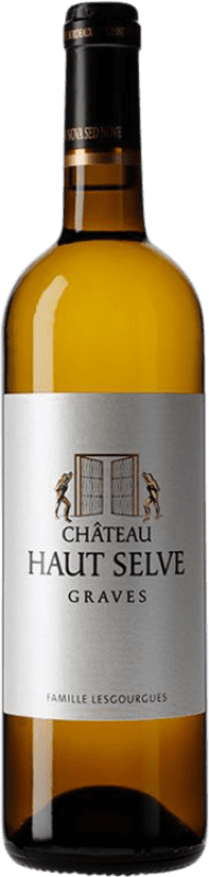 25,95 € Envio grátis | Vinho Branco Château Haut Selve A.O.C. Graves Bordeaux França Sémillon, Sauvignon Cinzento Garrafa 75 cl
