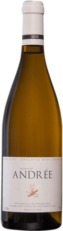 32,95 € Envío gratis | Vino blanco Andrée Blanc A.O.C. Anjou Loire Francia Chenin Blanco Botella 75 cl