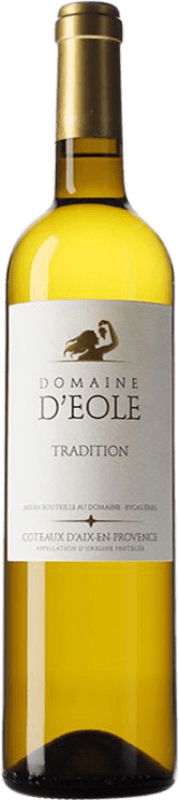18,95 € Envío gratis | Vino Blanco Domaine d'Eole A.O.C. Côtes de Provence Provence Francia Garnacha, Rolle Eco — Ecológico 75 cl