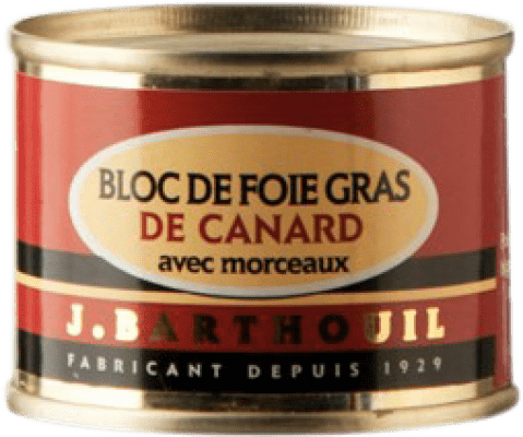 8,95 € Envio grátis | Foie y Patés J. Barthouil Bloc de Foie Gras de Canard avec Morceaux França