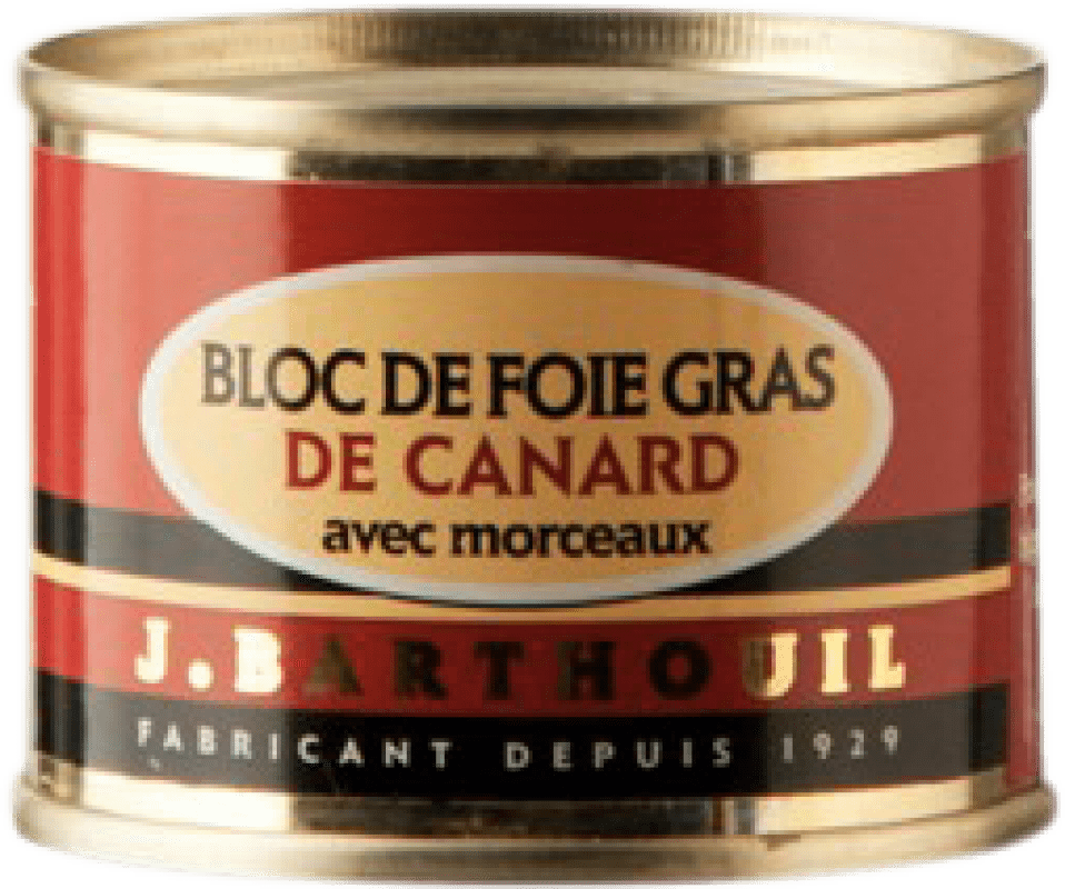 9,95 € Envio grátis | Foie y Patés J. Barthouil Bloc de Foie Gras de Canard avec Morceaux França