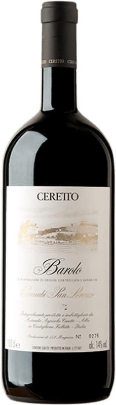 1 829,95 € Envoi gratuit | Vin rouge Ceretto Bricco Rocche Cannubis D.O.C.G. Barolo Piémont Italie Nebbiolo Bouteille Magnum 1,5 L